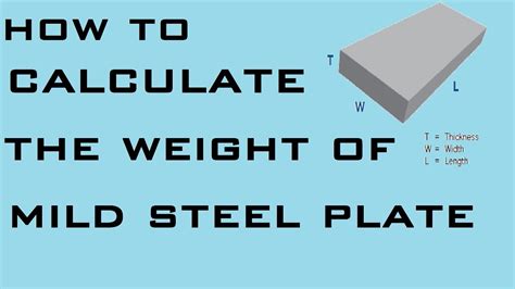 sheet metal weight calculation formula